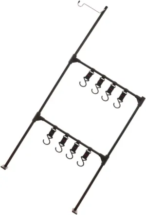Happyyami 1 Set Camping Light Stand Table Aluminum Portable Rack Storage Hanger Lantern Hook Outdoor Supplies