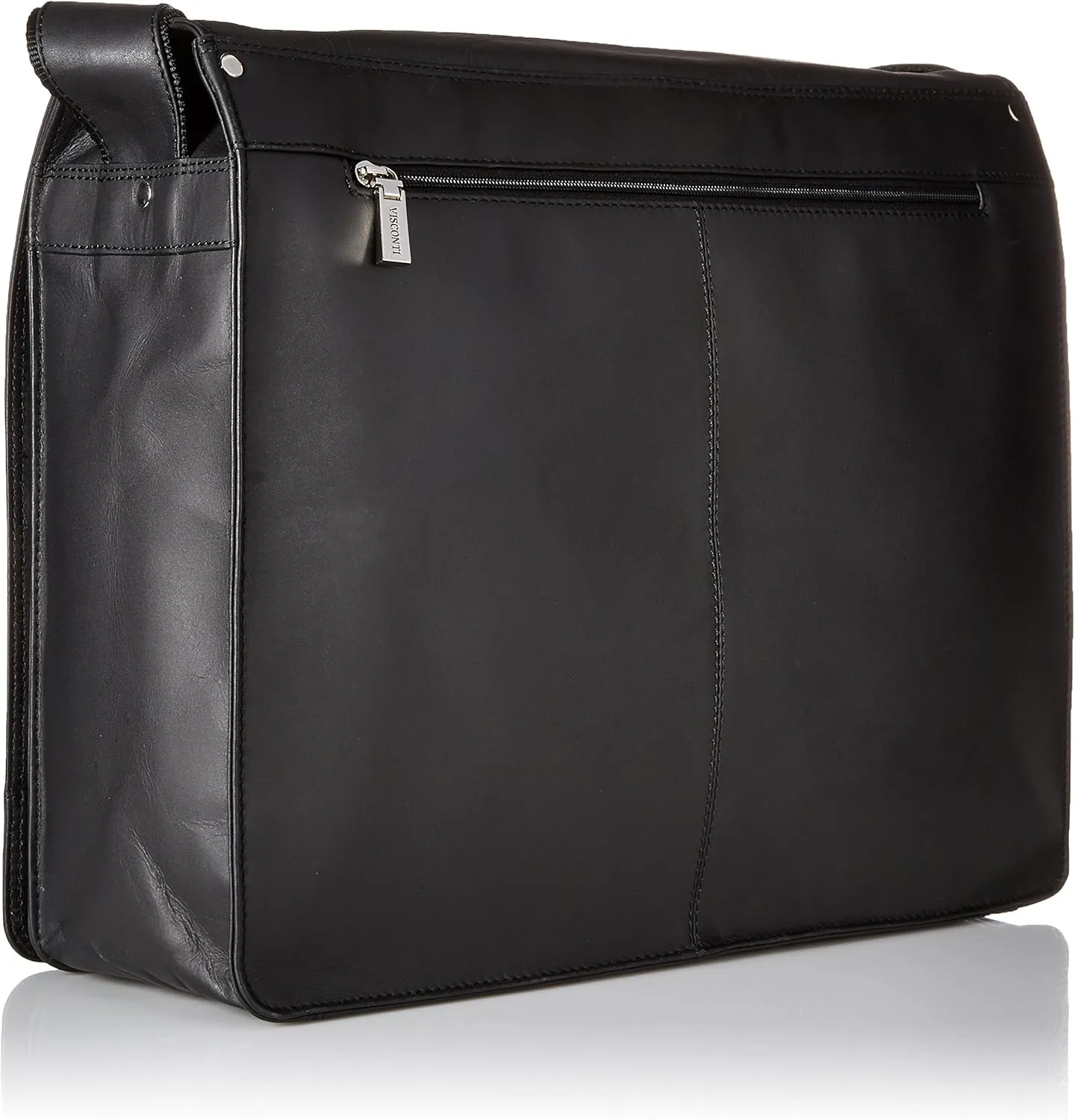 Harvard X-Large Crossbody Messenger Bag A4 Plus/Distressed Leather, Black, One Size