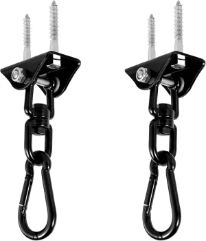 HOTBEST 2Pcs Swing Hangers, 1000 LB Heavy Duty Swing Hook, 304 Stainless Steel Swing Hardware 360° Swivel Swing Hook Multipurpose Swing Hangers for Yoga Swing Hammock Chair Porch