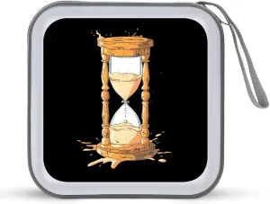 Hourglass CD Case 40 Capacity DVD Holder Disc Wallet Storage Bag Organizer for Car Home Travel