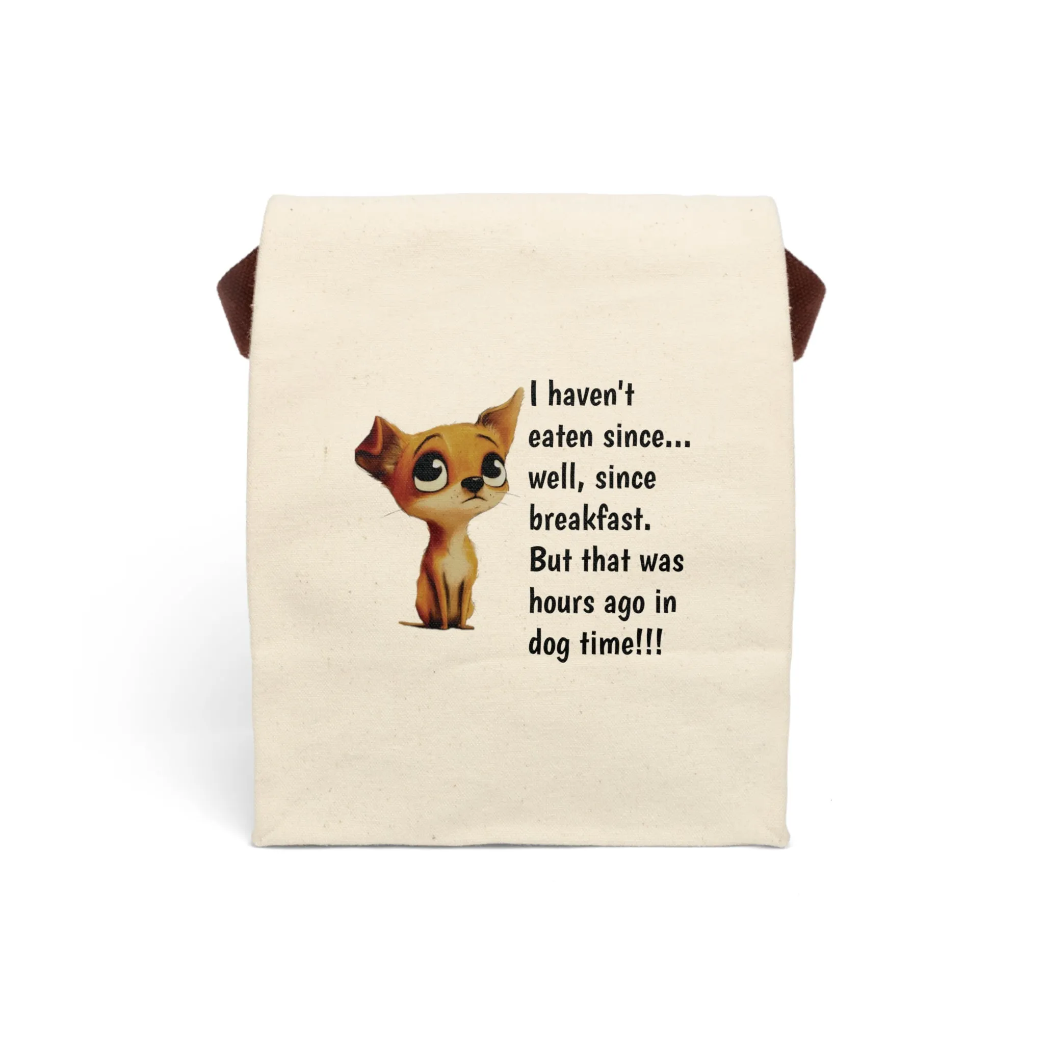 Hungry Pup Canvas Lunch Bag