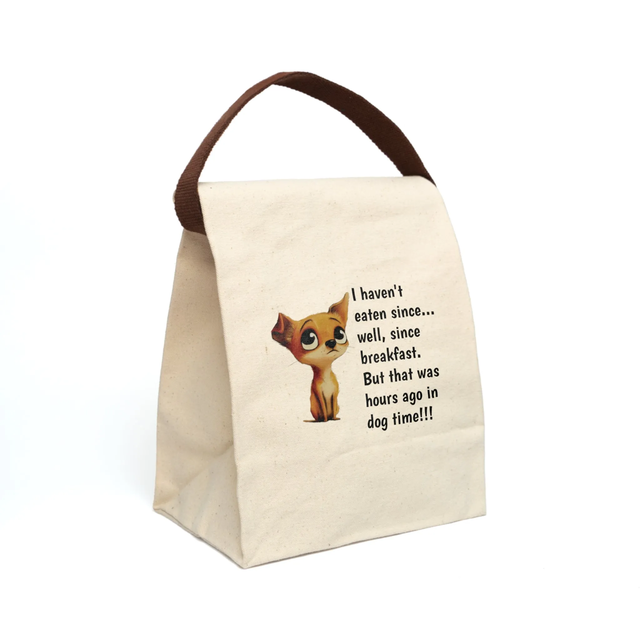 Hungry Pup Canvas Lunch Bag
