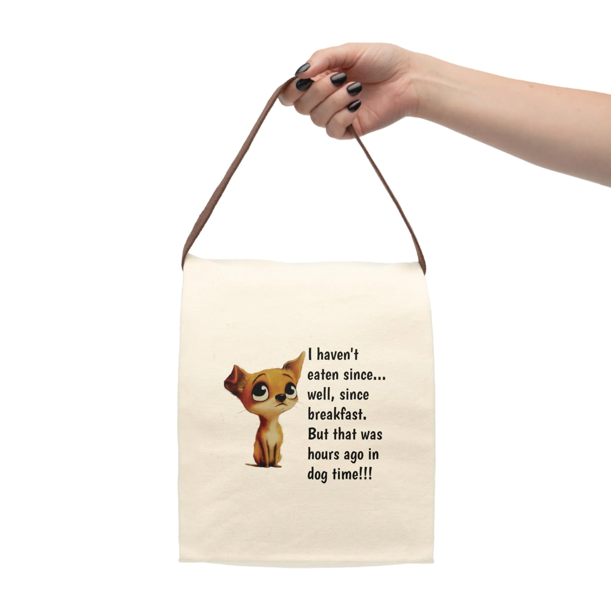 Hungry Pup Canvas Lunch Bag