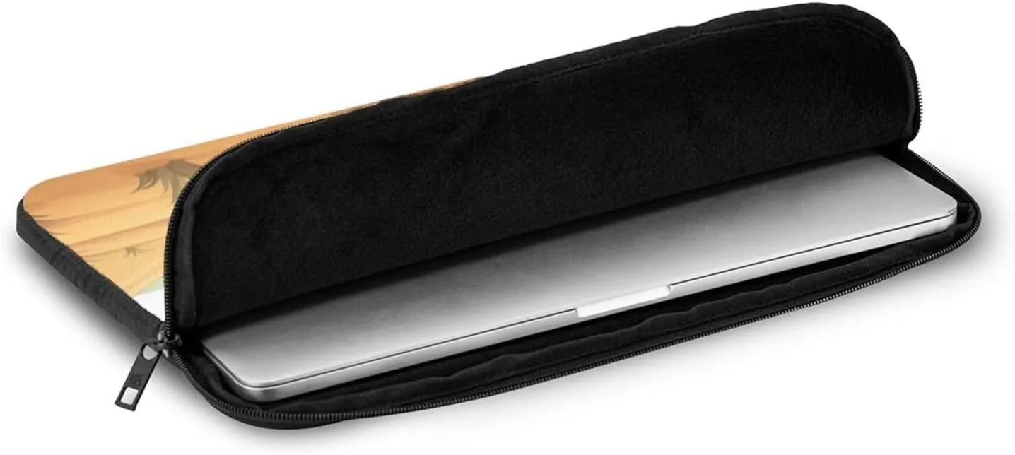HYTTER Cute Ostrich Prints Shockproof Portable Laptop Sleeve Case 10 inch - Fits 10-17 Inch Laptops - for Men & Women - Business Travel, Office