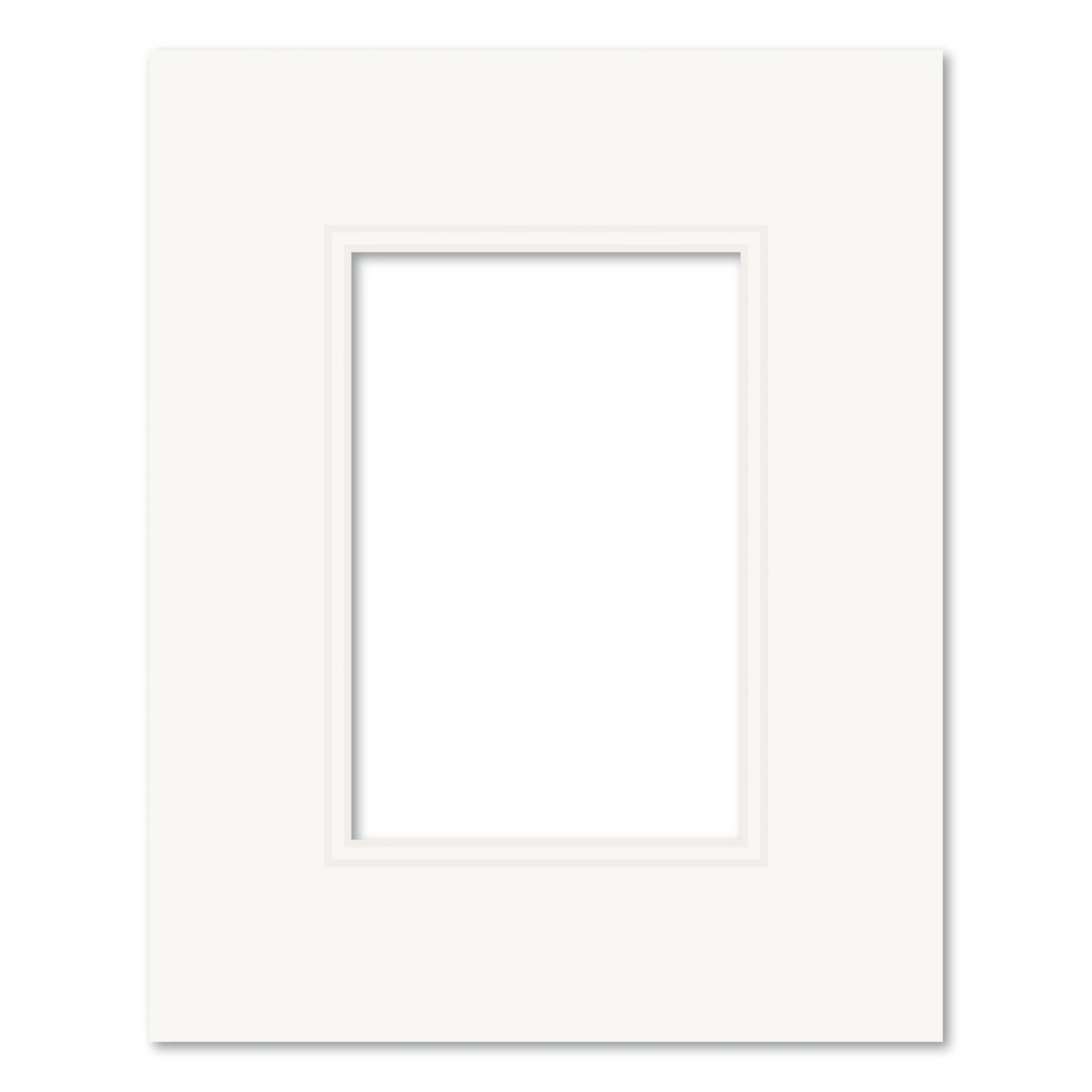 Ice White Double Acid-Free Mat Board