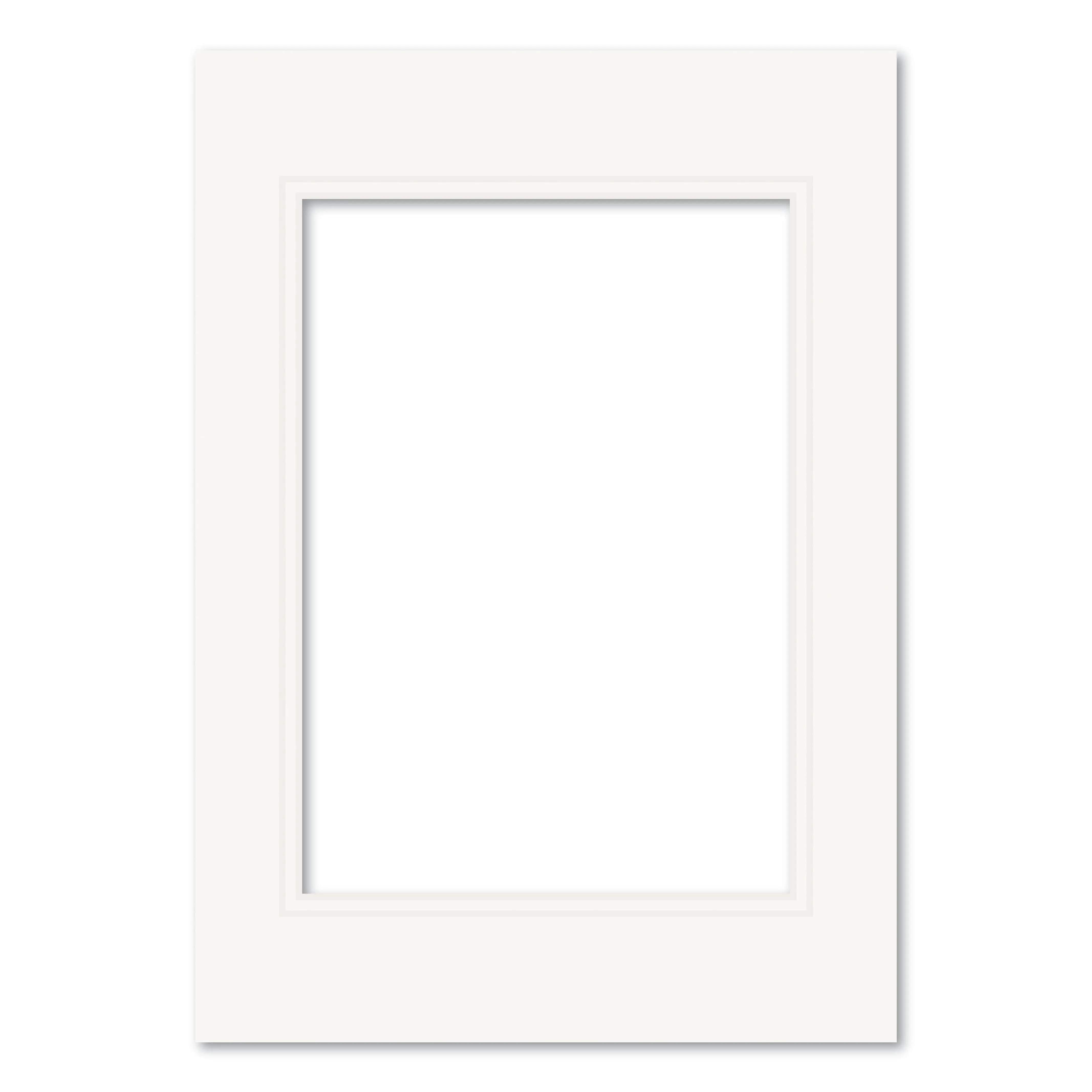 Ice White Double Acid-Free Mat Board