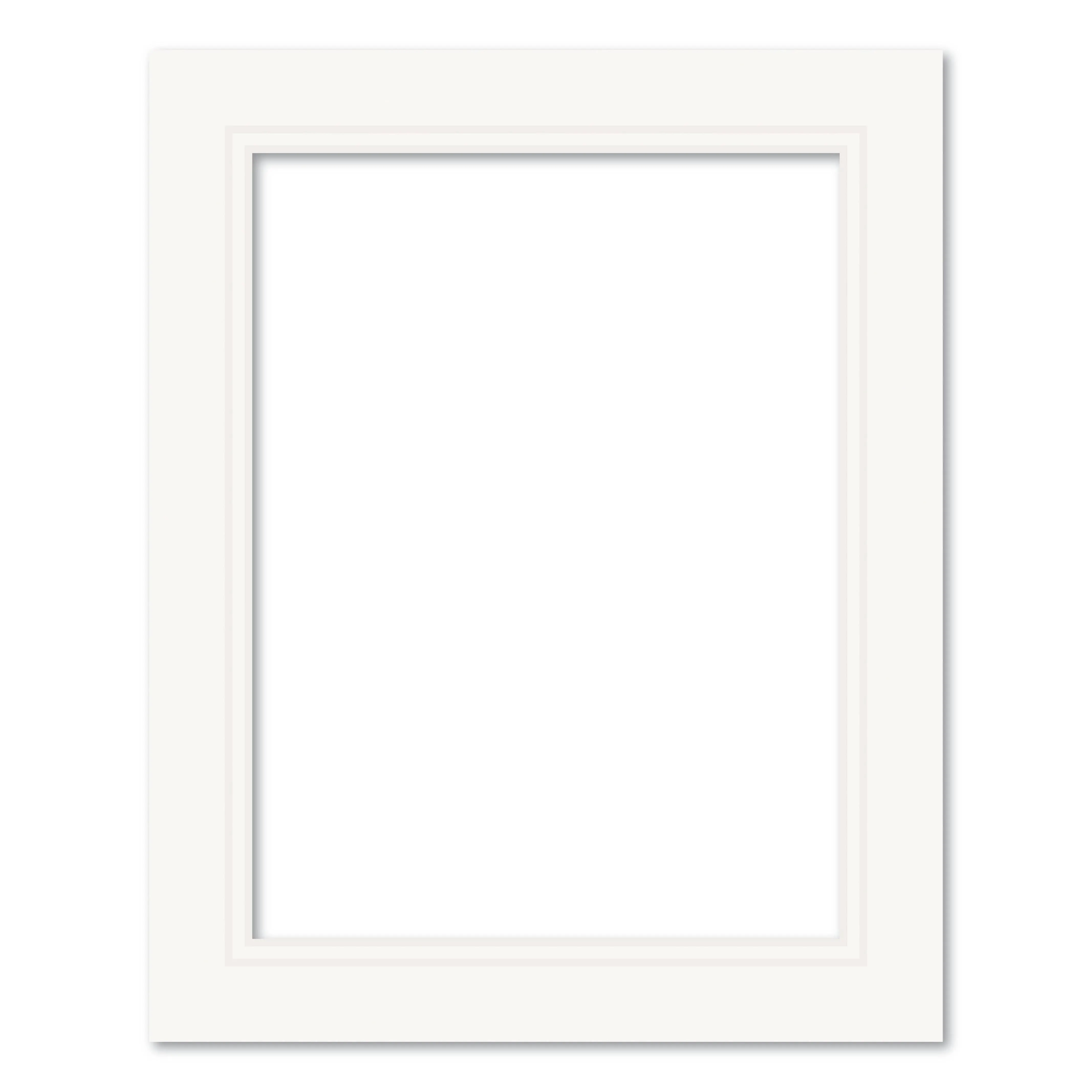 Ice White Double Acid-Free Mat Board