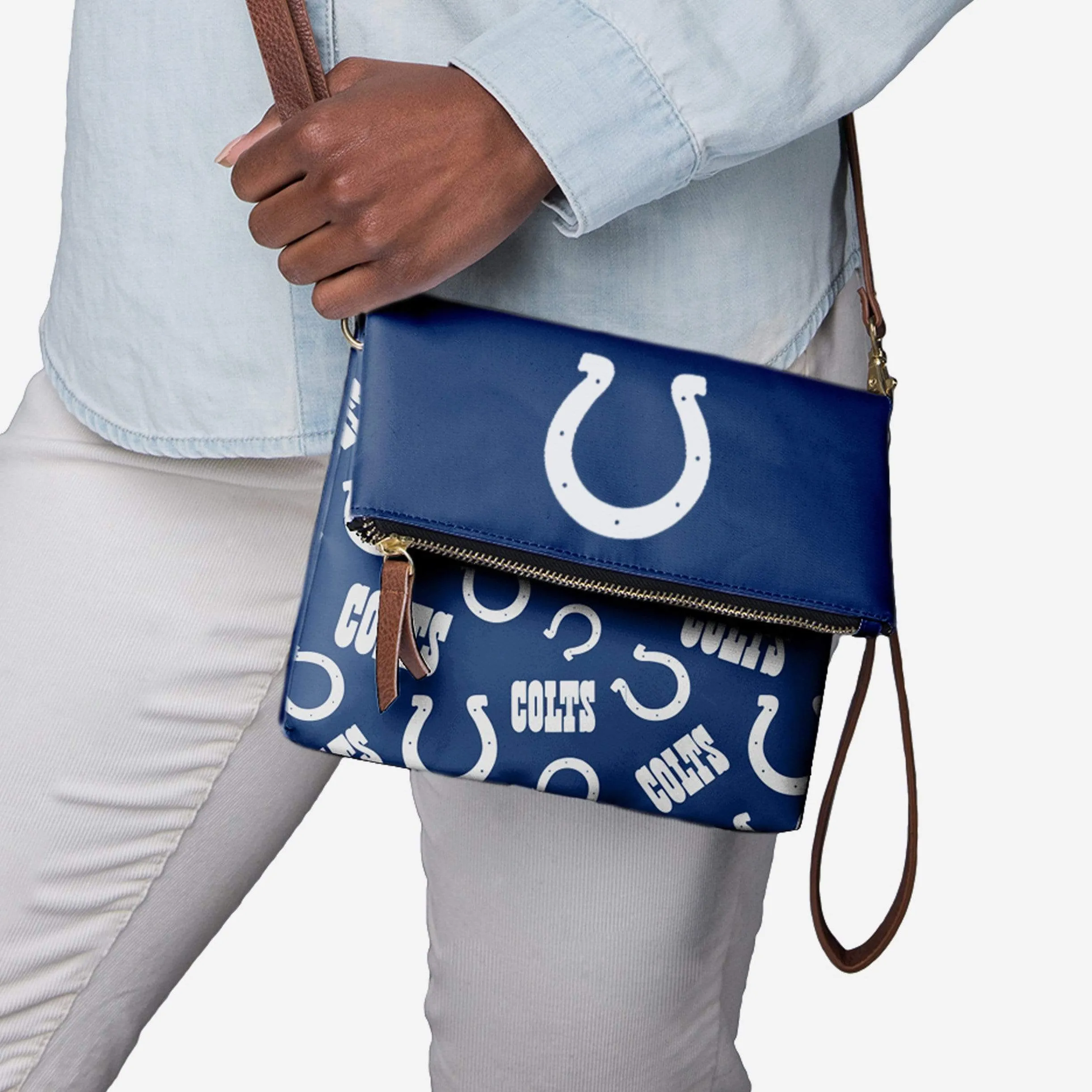 Indianapolis Colts Printed Collection Foldover Tote Bag