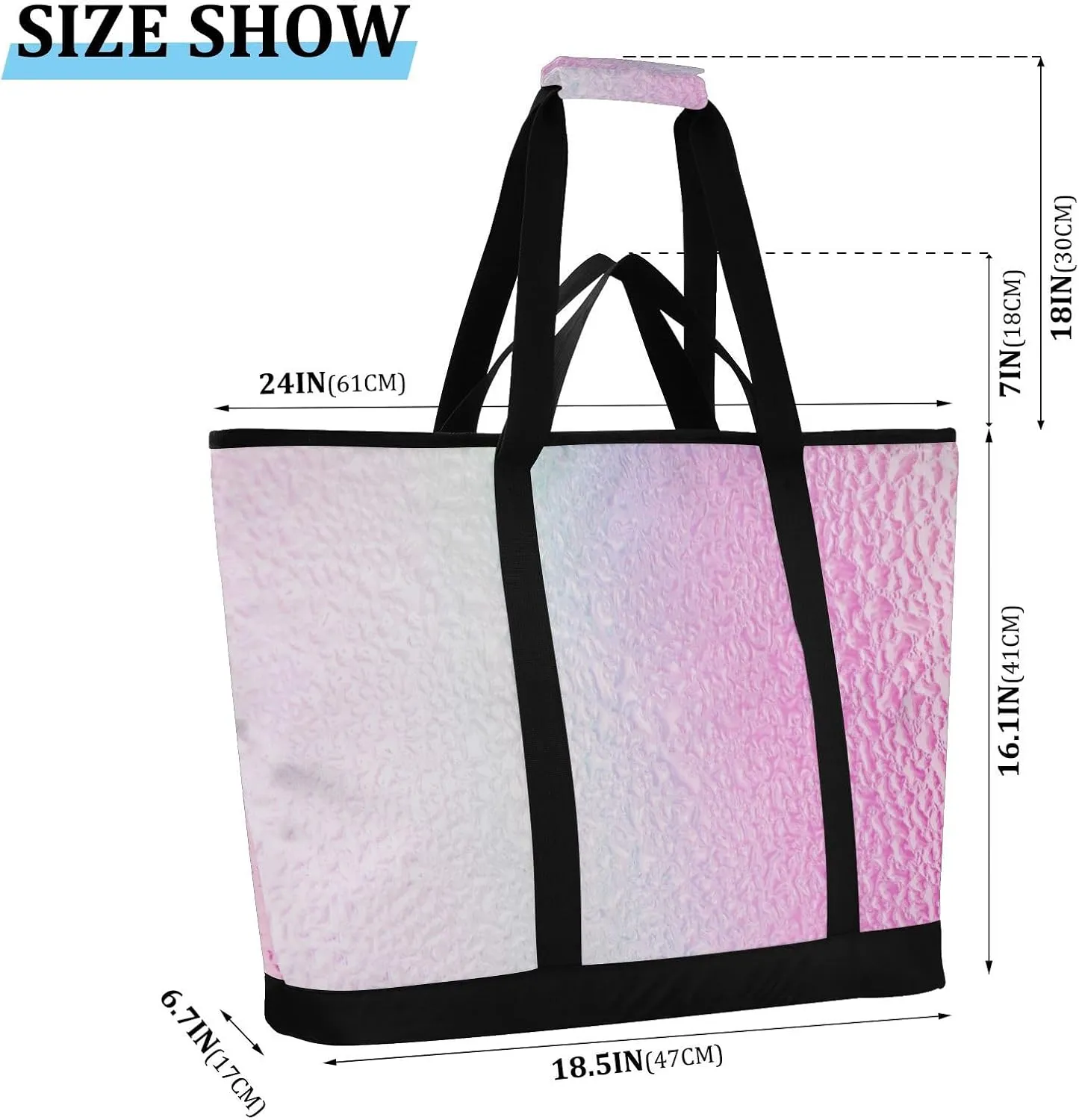 Insulated Soft Sided Cooler Bag Hot or Cold Carrier Portable Travel Cooler Personalized for Travel Picnics Delivery Blue Solid Color