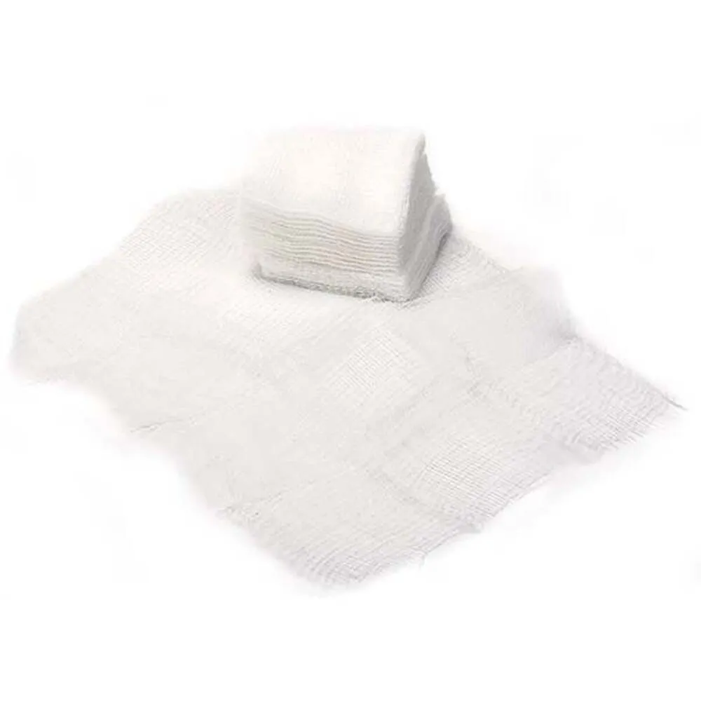 Intrinsics 12-Ply Gauze Pads - Large - 4" X 4" - Med-Esthetic&reg; 100% Naturelle Cotton / 200 Count per Resealable Bag X 10 Bags = Case of 2,000 12-Ply Gauze Pads