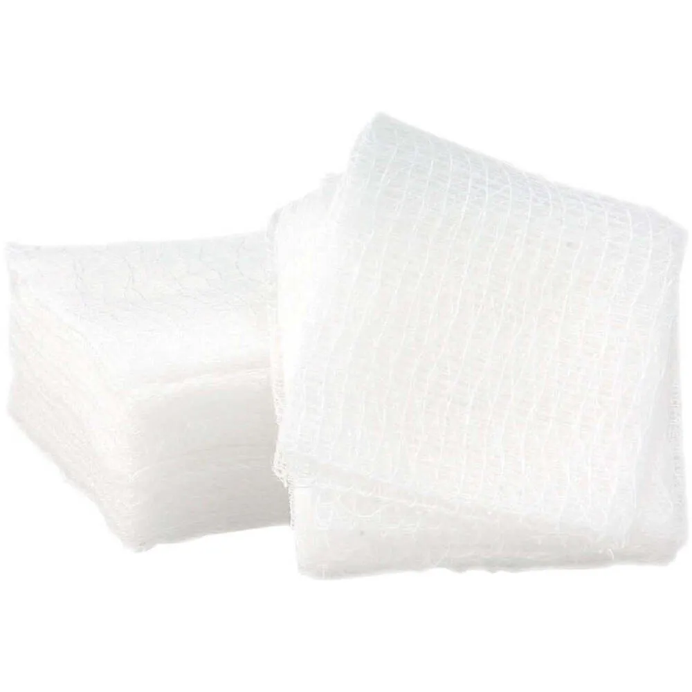 Intrinsics 12-Ply Gauze Pads - Large - 4" X 4" - Med-Esthetic&reg; 100% Naturelle Cotton / 200 Count per Resealable Bag X 10 Bags = Case of 2,000 12-Ply Gauze Pads