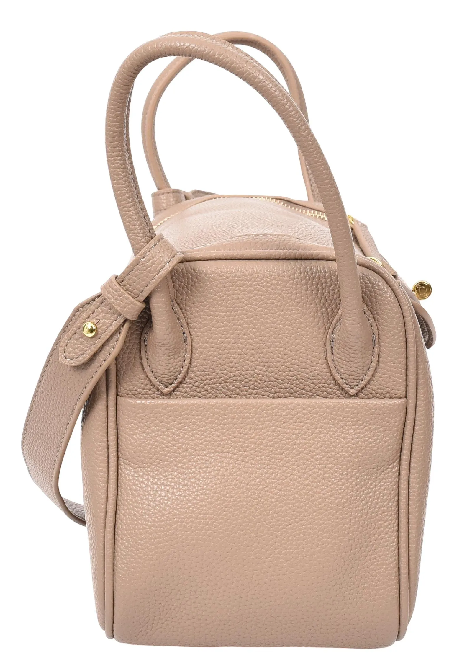 Iqaluit Women's Faux Leather Large Shoulder Strap Bag Taupe