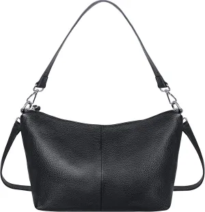 Iswee Genuine Leather Shoulder Bags Purse Totes Hobo Bucket Handbags Top Handle Designer Leather Purses