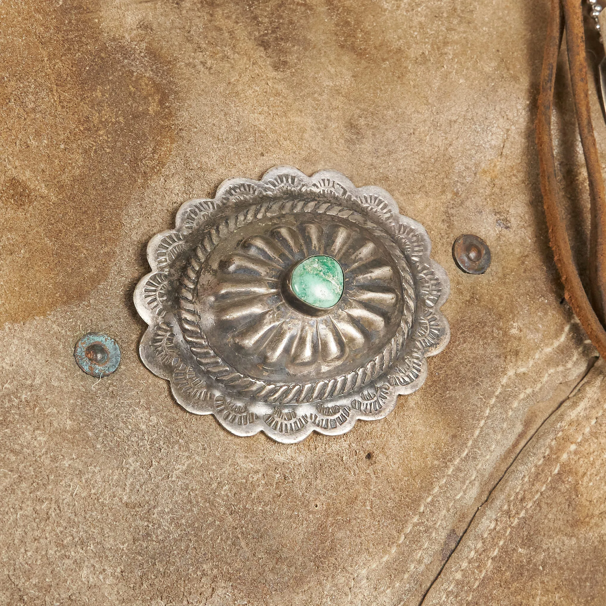 J. Augur Design Chaps Leather Concho Small Bag