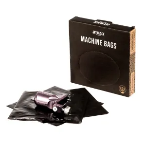 Jet Black Supply Eco-Friendly Tattoo Machine Bags, 5" x 5", Pack of 200, Cartridge Machine Sleeves, Disposable Tattoo Machine Bag, Eco-Friendly, Tinted Black