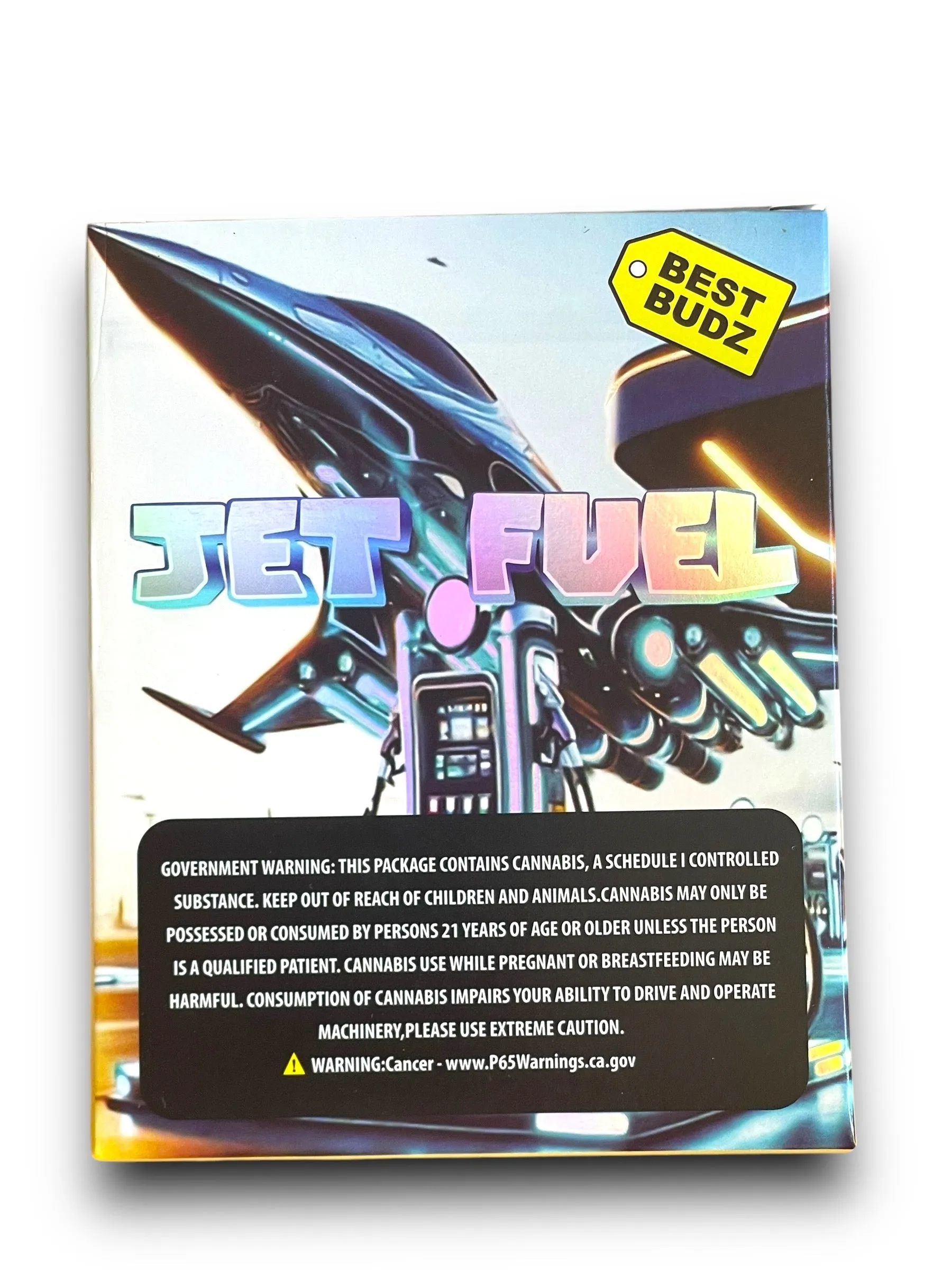 Jet Fuel (Best Budz) Mylar Bag with Box 3.5 Grams | Xotic Packs