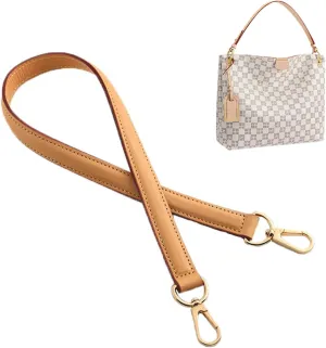 jiesinlov Vachetta Leather Replacement Straps Purse Shoulder Strap for Gracefull Bags (W0.7in,L25.6in-Beeswax)