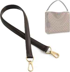 Jiesinlov Vachetta Leather Replacement Straps Purse Shoulder Strap for Gracefull Bags (W0.7in,L25.6in-Coffee)
