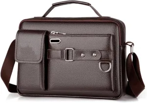 JSEIAJB Women's Genuine Leather Handbag Men's Executive Briefcase Bags Laptop
