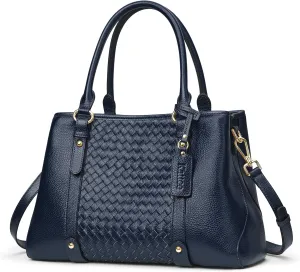 Kattee Women Soft Genuine Leather Satchel Bags Top Handle Crossbody Purses and Handbags Totes Shoulder Hobo