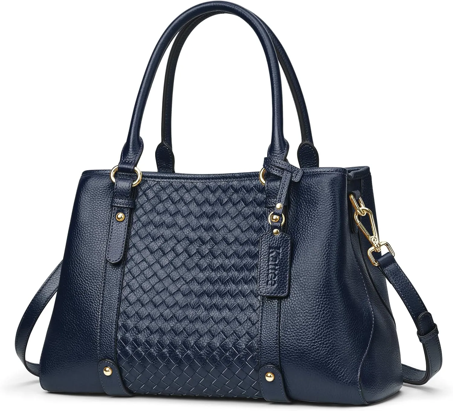 Kattee Women Soft Genuine Leather Satchel Bags Top Handle Crossbody Purses and Handbags Totes Shoulder Hobo