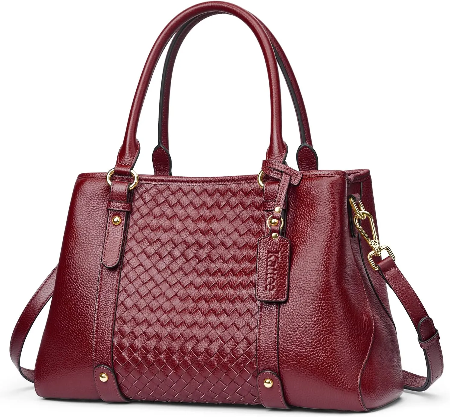 Kattee Women Soft Genuine Leather Satchel Bags Top Handle Crossbody Purses and Handbags Totes Shoulder Hobo
