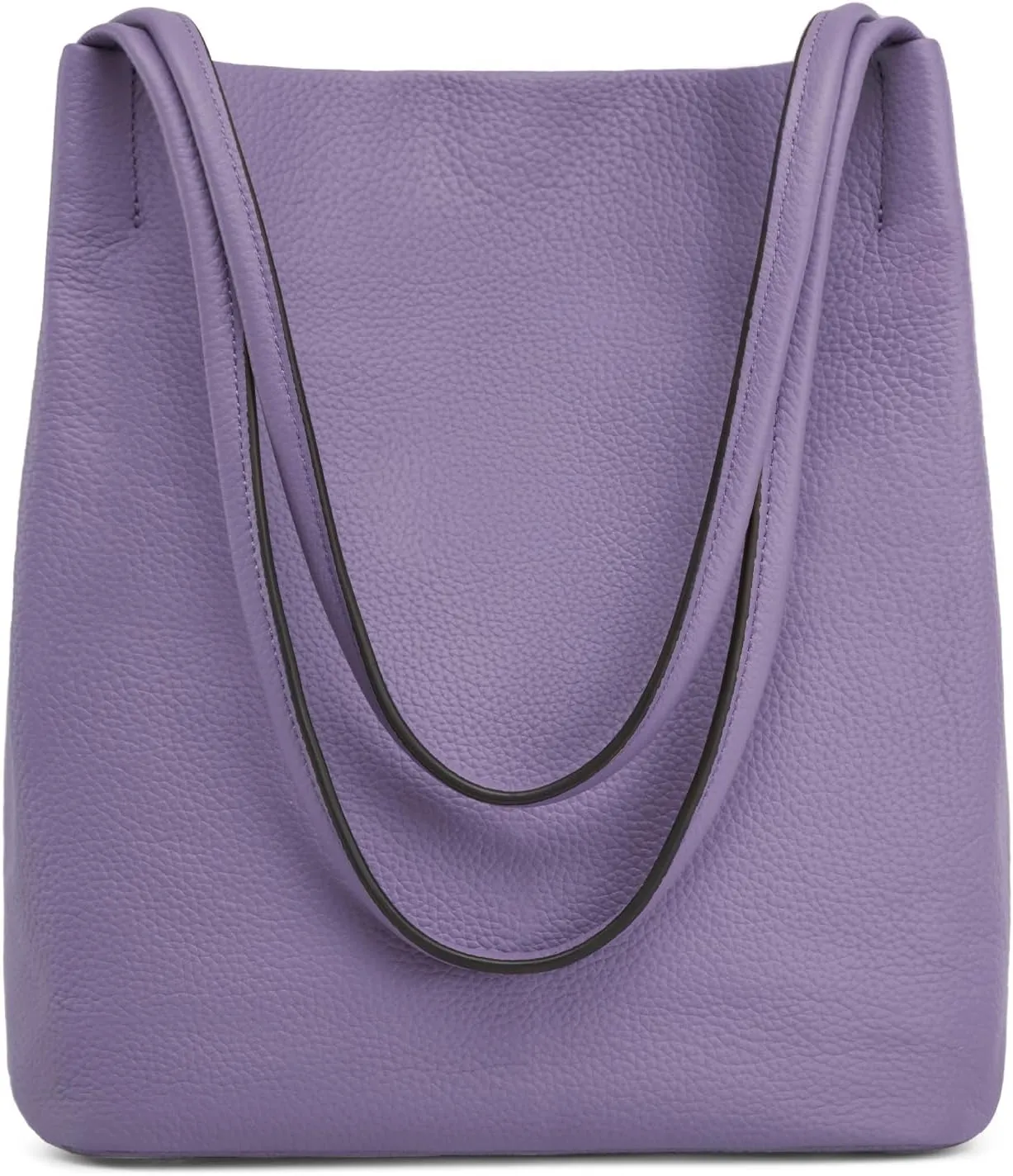 Kattee Women Soft Genuine Leather Totes Shoulder Bag Purses and Handbags with Top Magnetic Snap Closure