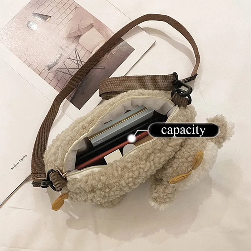 Kawaii Cartoon Cow Shoulder Messenger Bag