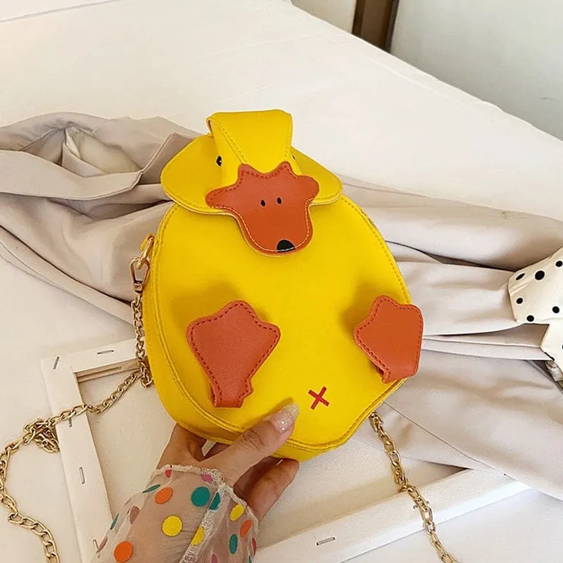 Kawaii Cartoon Duck Shoulder Bag