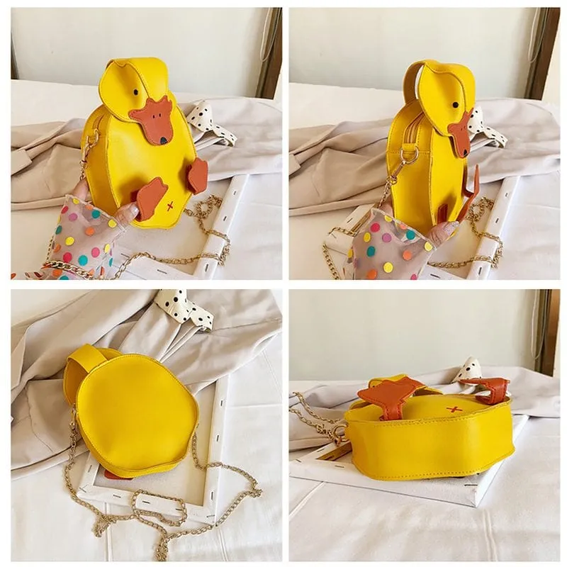 Kawaii Cartoon Duck Shoulder Bag