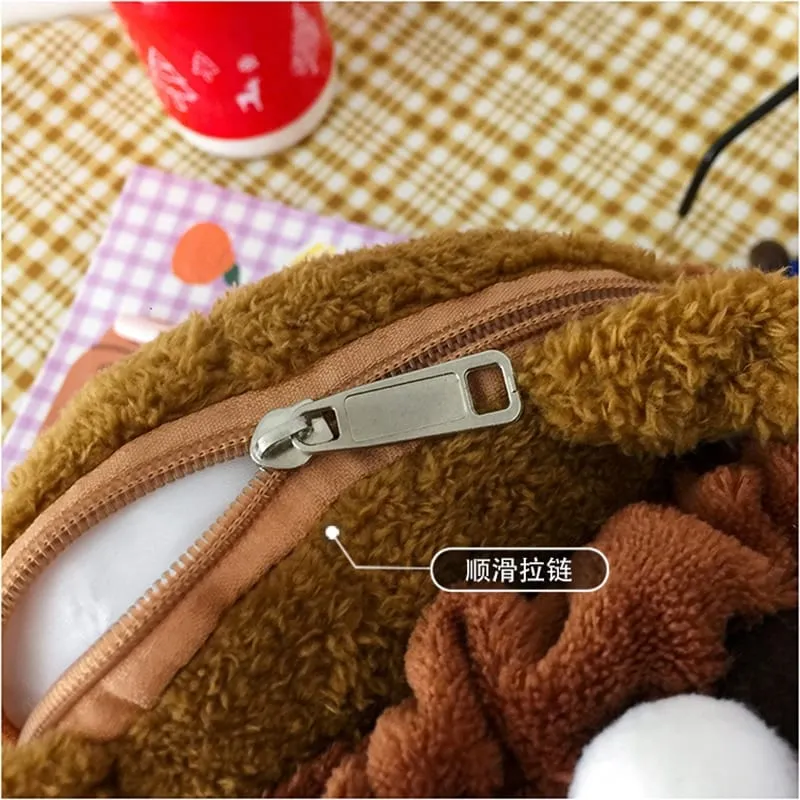 Kawaii Glasses Bear Messenger Bags