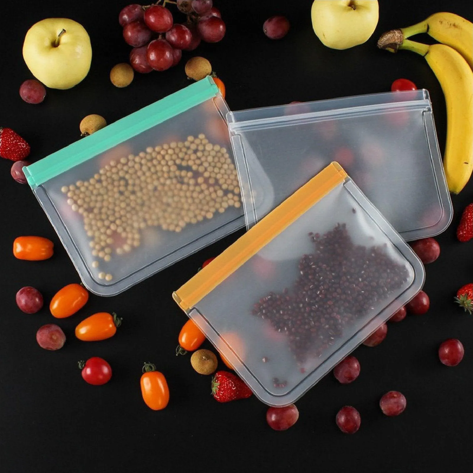 Keep Food Fresh Storage Bags 5Colors 10PCS