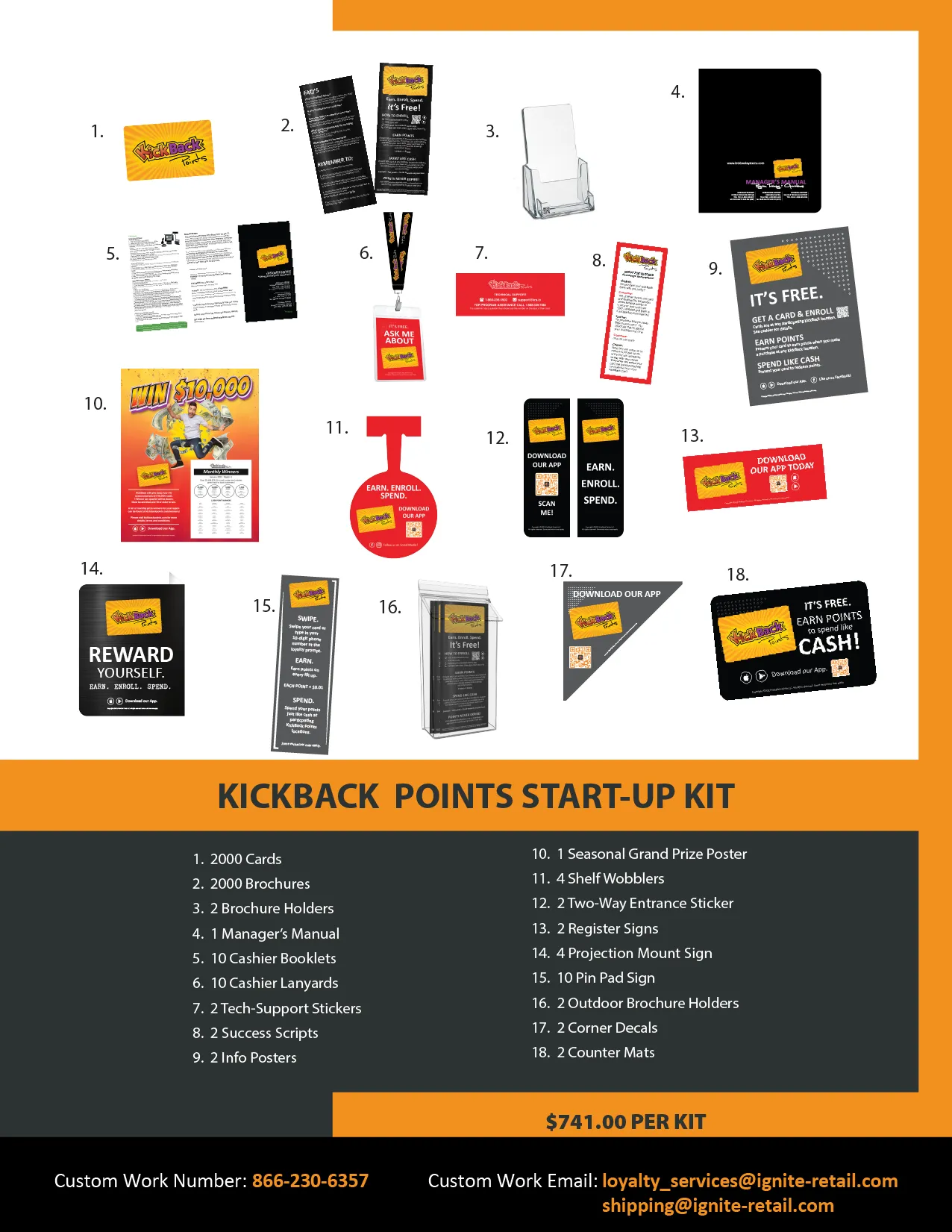 KICKBACK POINTS START-UP KIT