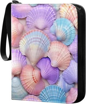 Kigai Colorful Shell Card Binder - 400 Pockets Card Holder with 50 Sleeves, Trading Card Album Folder for Boys Girls