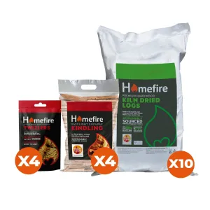 Kiln Dried Logs Subscribe & Save Bundle (10 x Handy Bags)