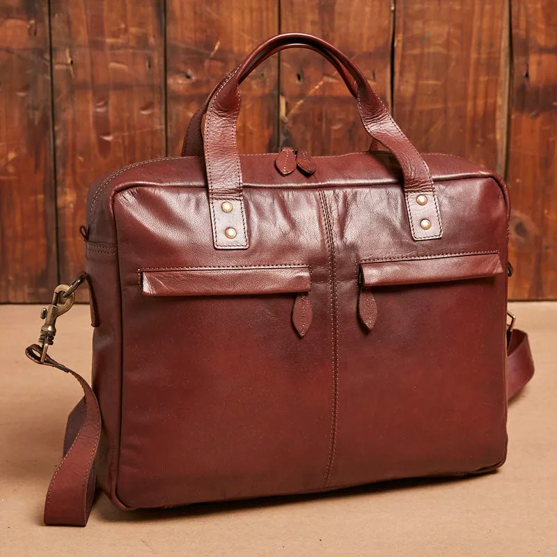 Kingsley Heath Double Zip Messenger Tan