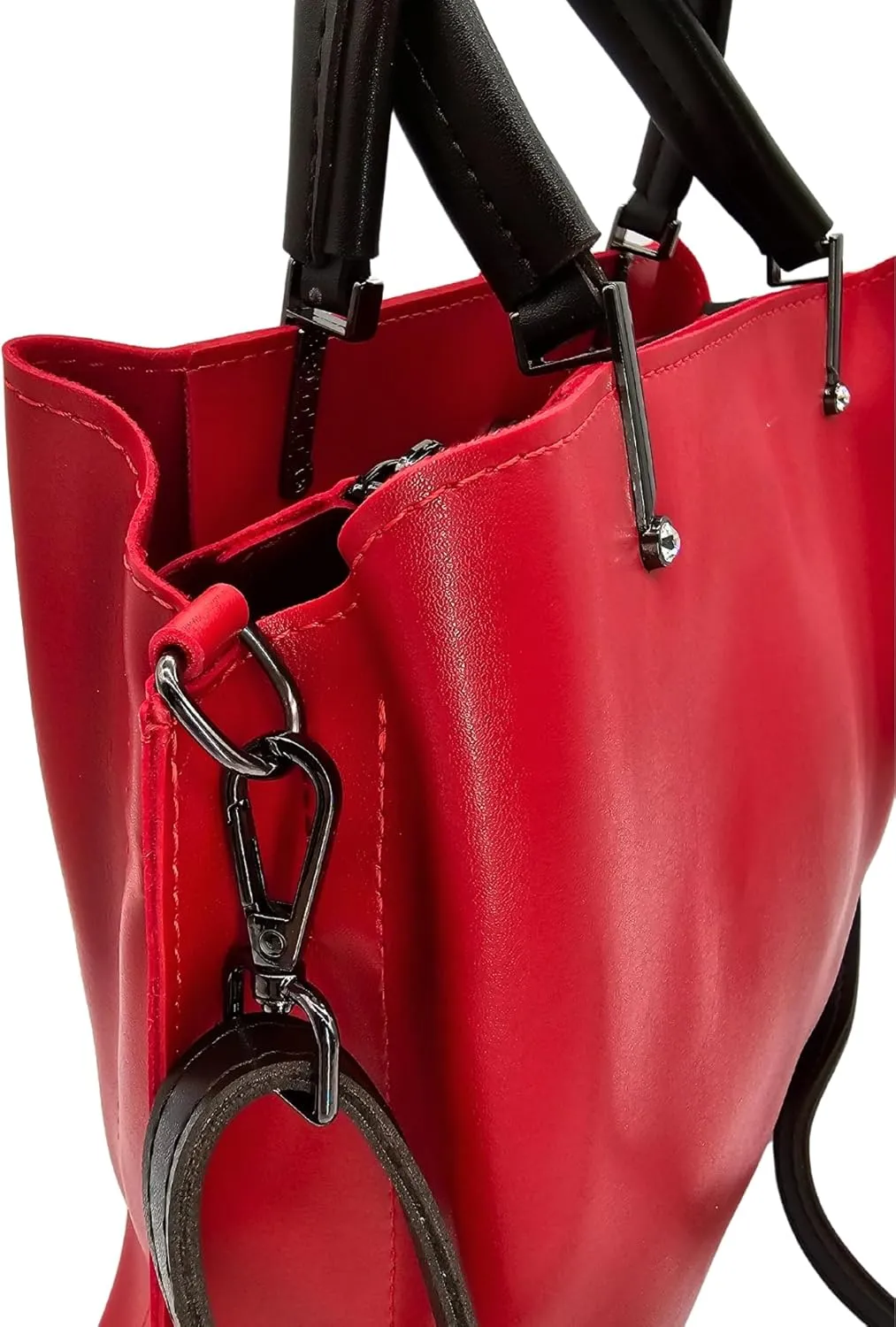KONDRA Elegance: Vegan Leather Handbag - 3 Compartments, Stylish Totes, Crossbody, Shoulder Bags, Redefining Fashion, Purses