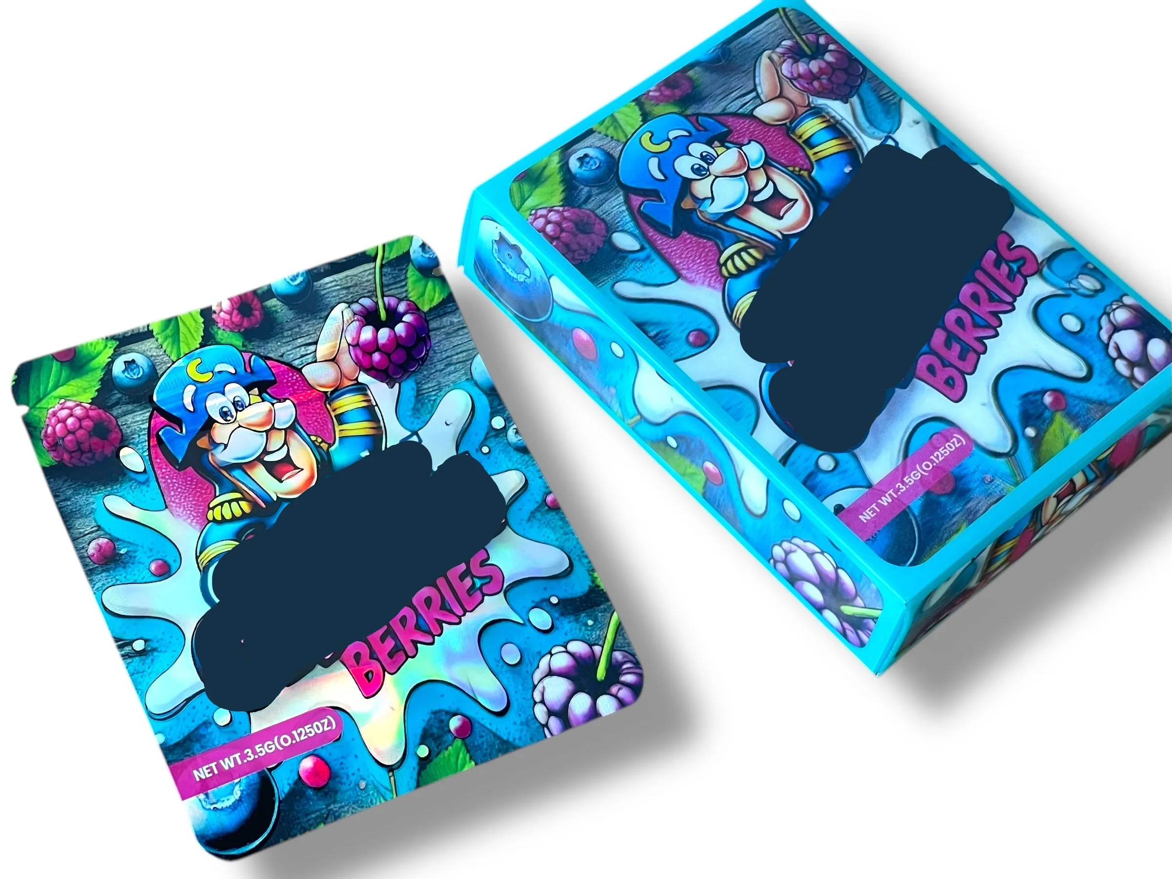 Krunch Berries 3D Mylar Bag with Box 3.5 Grams