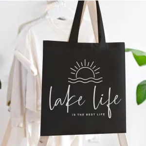 Lake Life Tote in Black