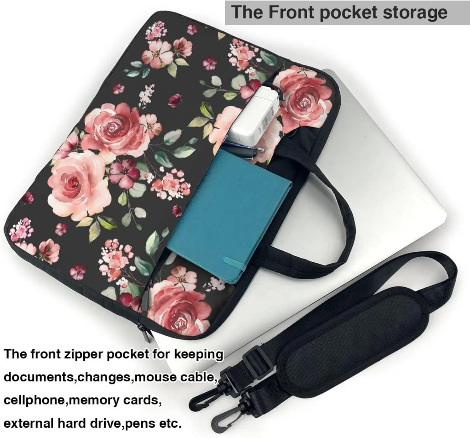 Laptop Bag For Women Men Laptop Case Briefcase for 13/14/15.6 Inch Laptop or Tablet Shoulder Messenger Computer Bag Sleeve