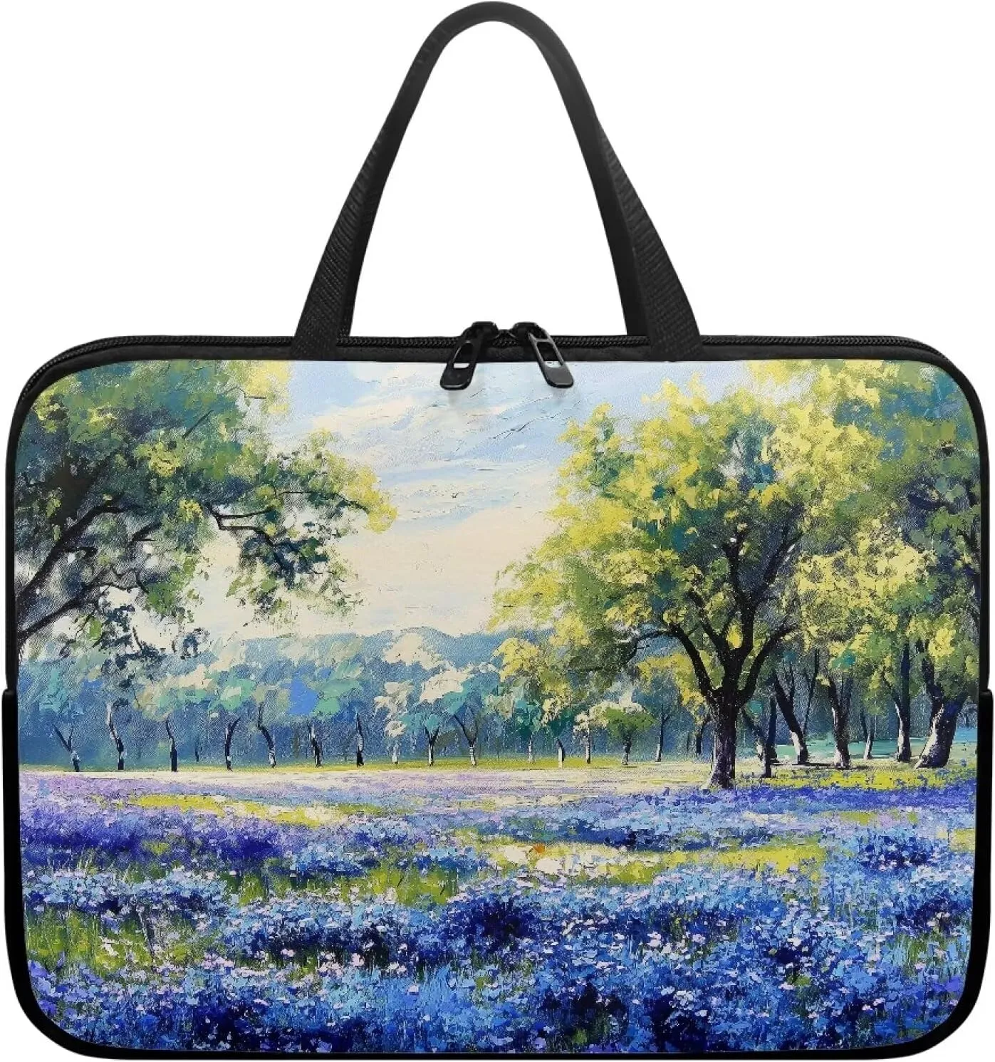 Laptop Bag Sleeve Computer Protective Case Tablet Carrying Cover with Handle Tote Bags for Work Zipper Handbag