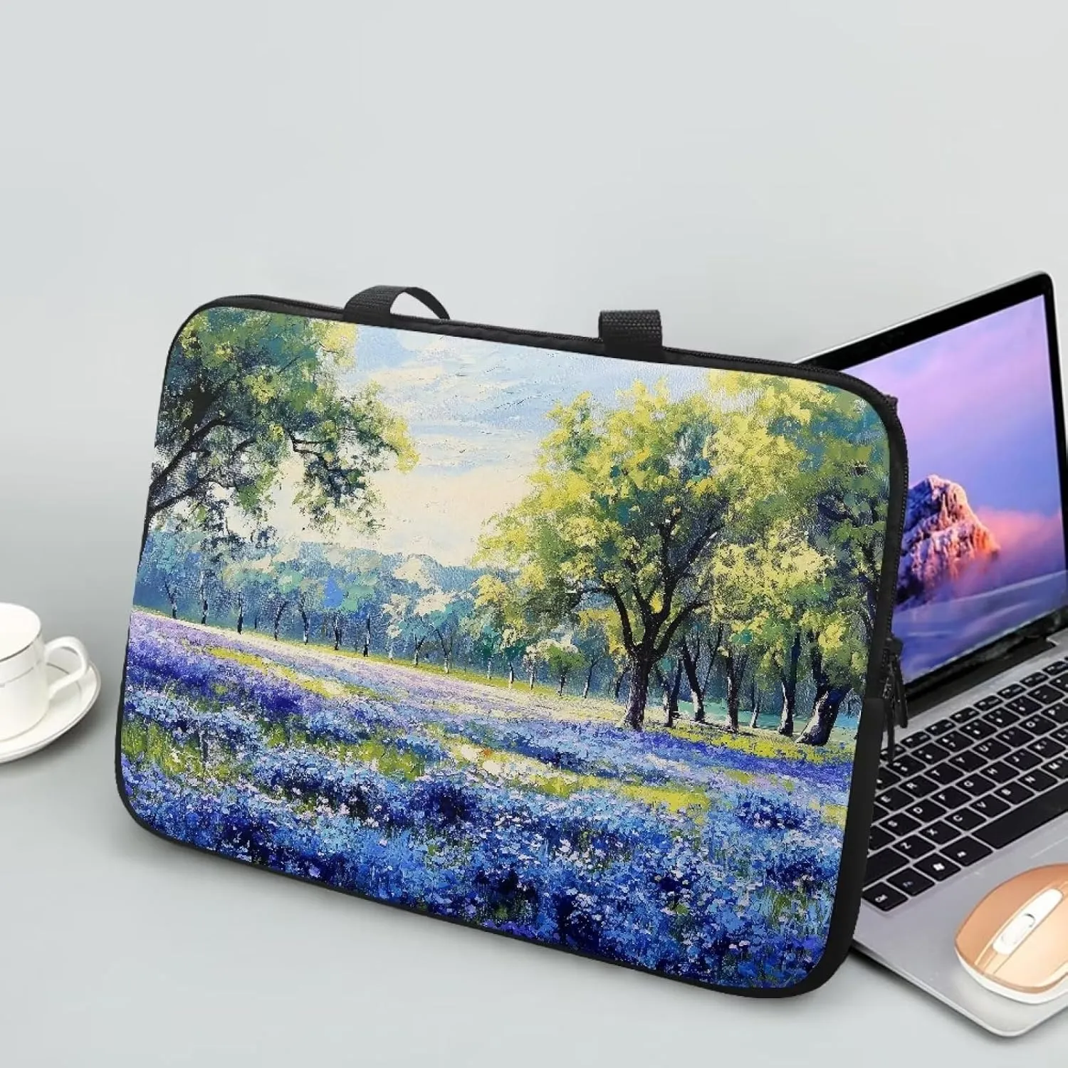 Laptop Bag Sleeve Computer Protective Case Tablet Carrying Cover with Handle Tote Bags for Work Zipper Handbag