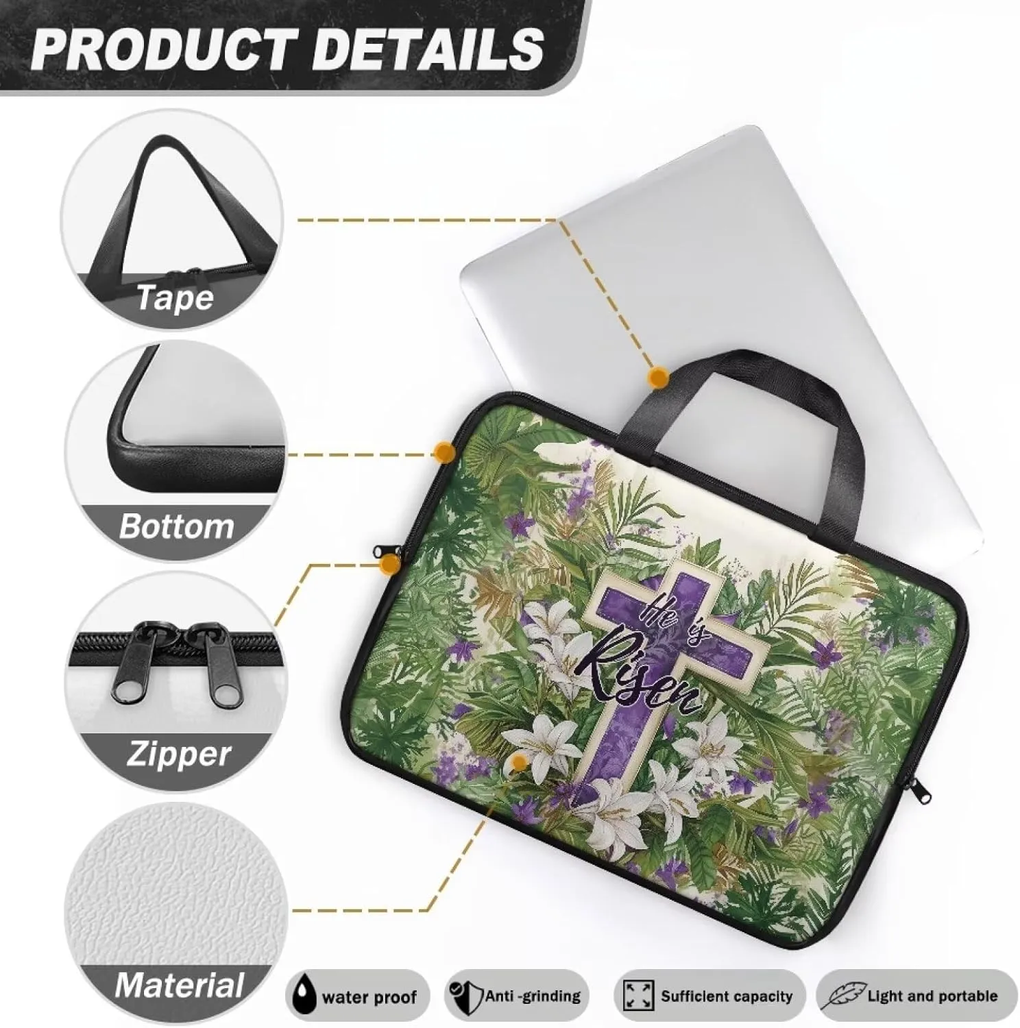 Laptop Bags Designer Pu Leather Laptop Carrying Case Soft Portable Computer Briefcase Leather Bag