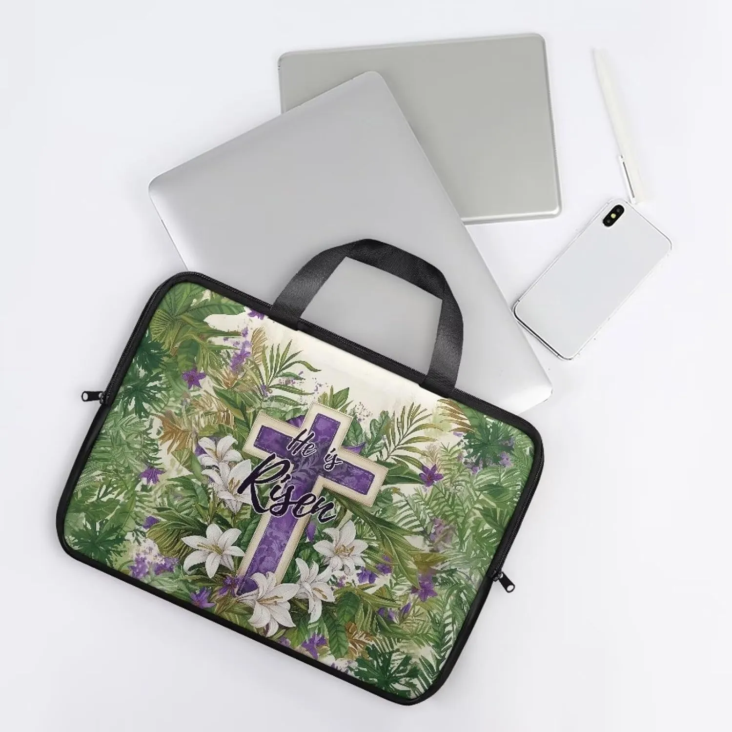 Laptop Bags Designer Pu Leather Laptop Carrying Case Soft Portable Computer Briefcase Leather Bag