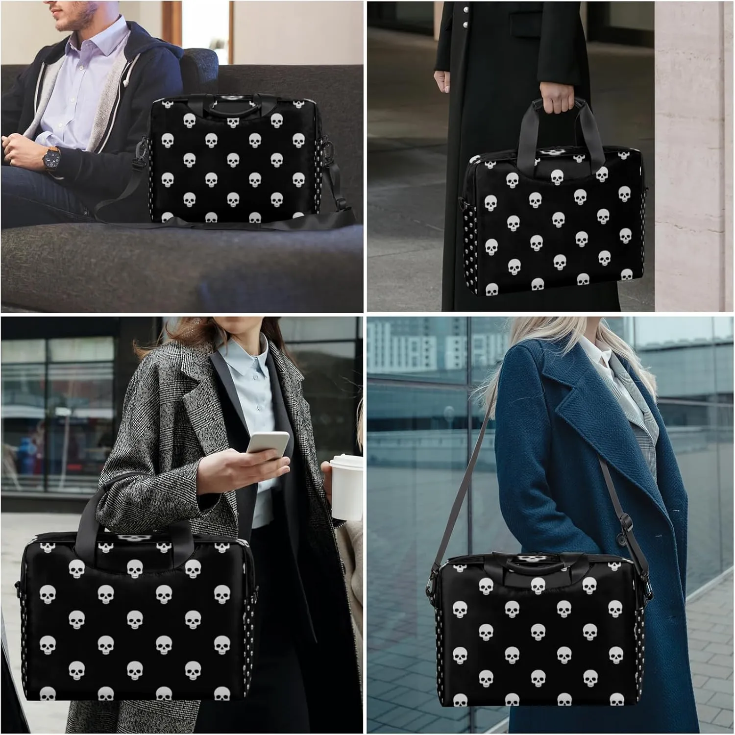 Laptop Shoulder Bag 14 15 15.6 inch Computer Bags Travel Offices Work Carrying Handbag Briefcase