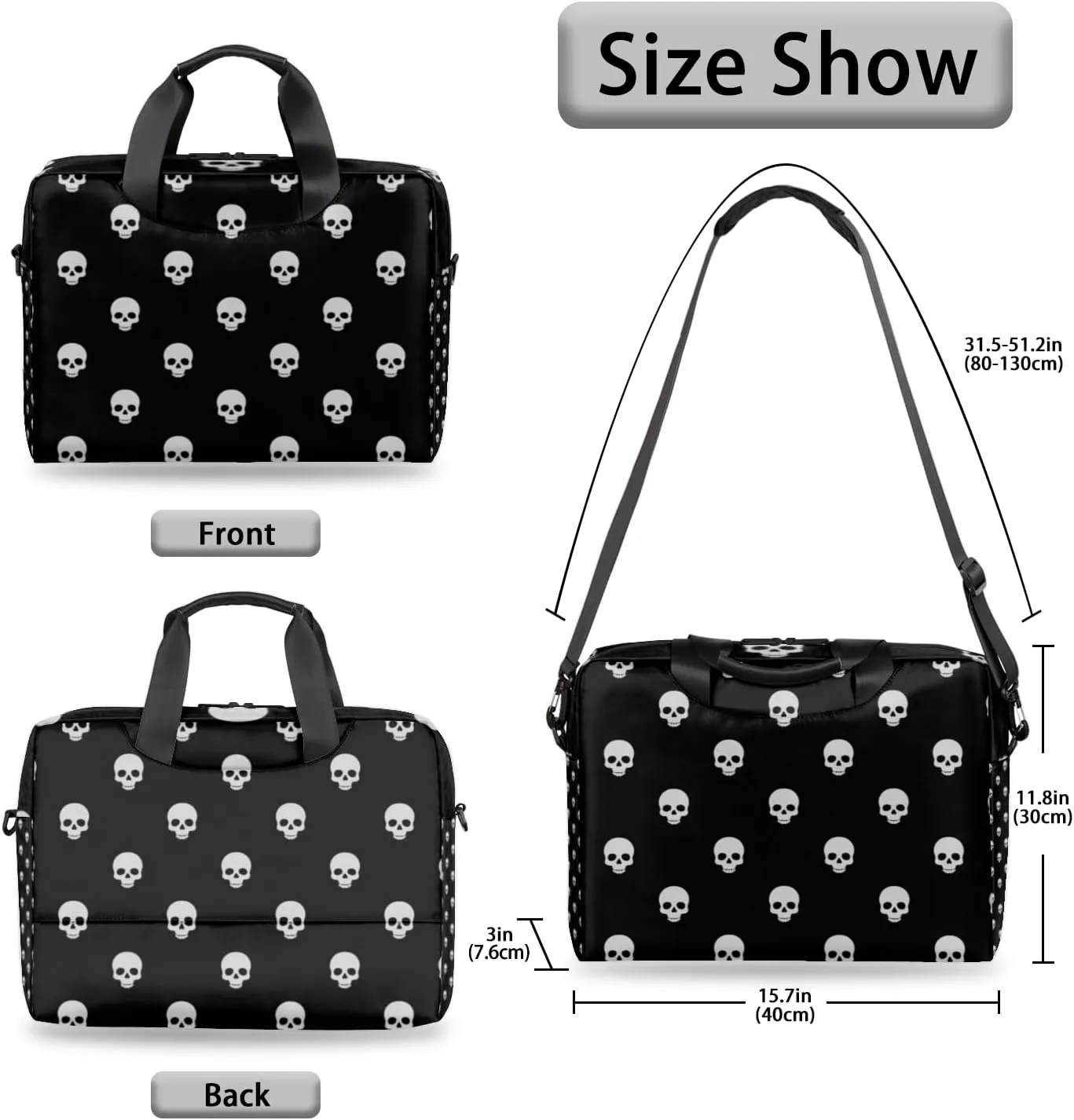 Laptop Shoulder Bag 14 15 15.6 inch Computer Bags Travel Offices Work Carrying Handbag Briefcase