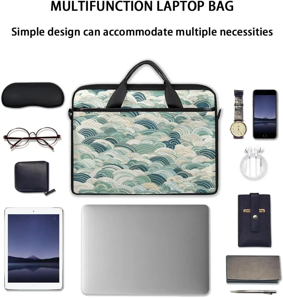 Laptop Shoulder Bag Computer Bag 13-15 Inches Laptop Carrying Case with Shoulder Strap for Women Men