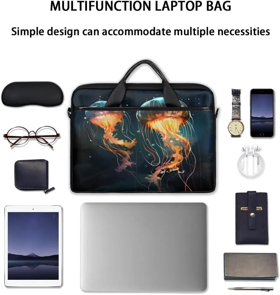 Laptop Shoulder Bag Computer Bag 13-15 Inches Laptop Carrying Case with Shoulder Strap for Women Men