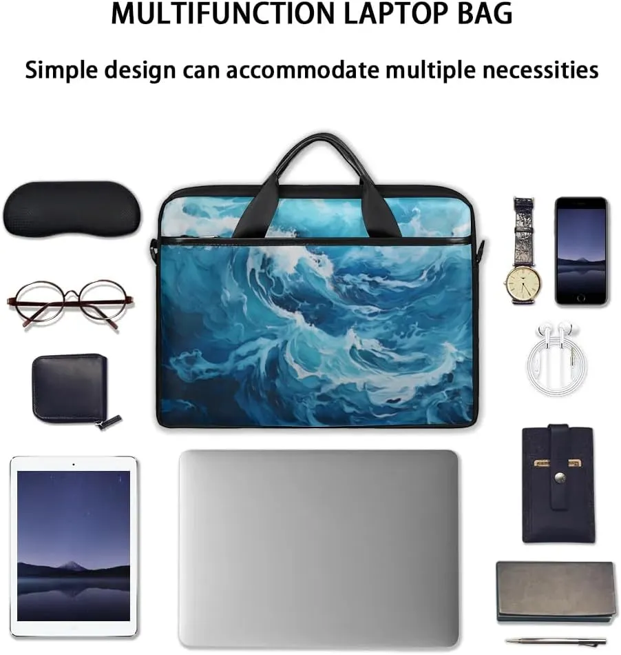 Laptop Shoulder Bag Computer Bag 13-15 Inches Laptop Carrying Case with Shoulder Strap for Women Men