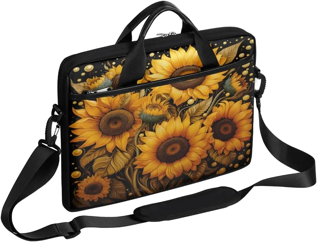Laptop Shoulder Bag Computer Bag 13-15 Inches Laptop Carrying Case with Shoulder Strap for Women Men